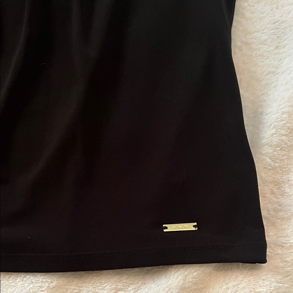 Tahari Black Sleeveless Blouse - Picture 3 of 4